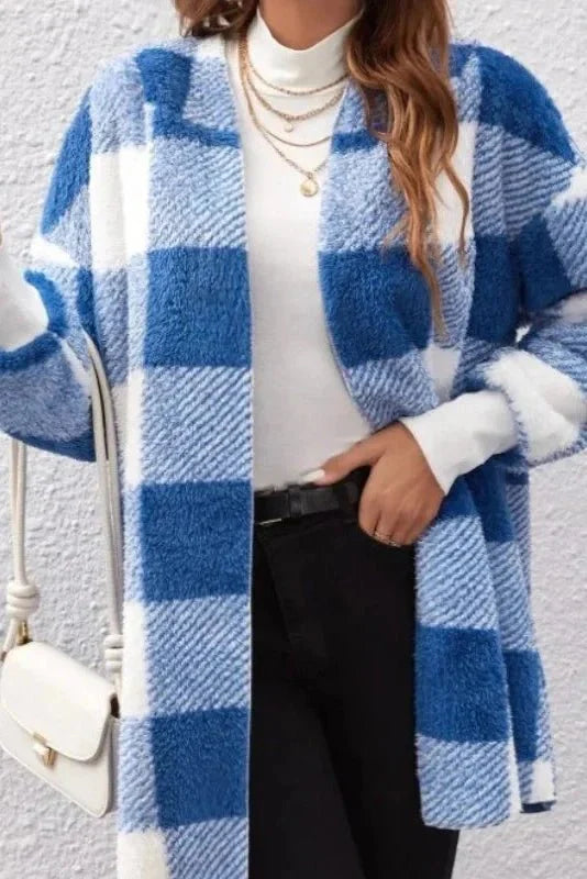 Alberte | Rutete Hættetrøje