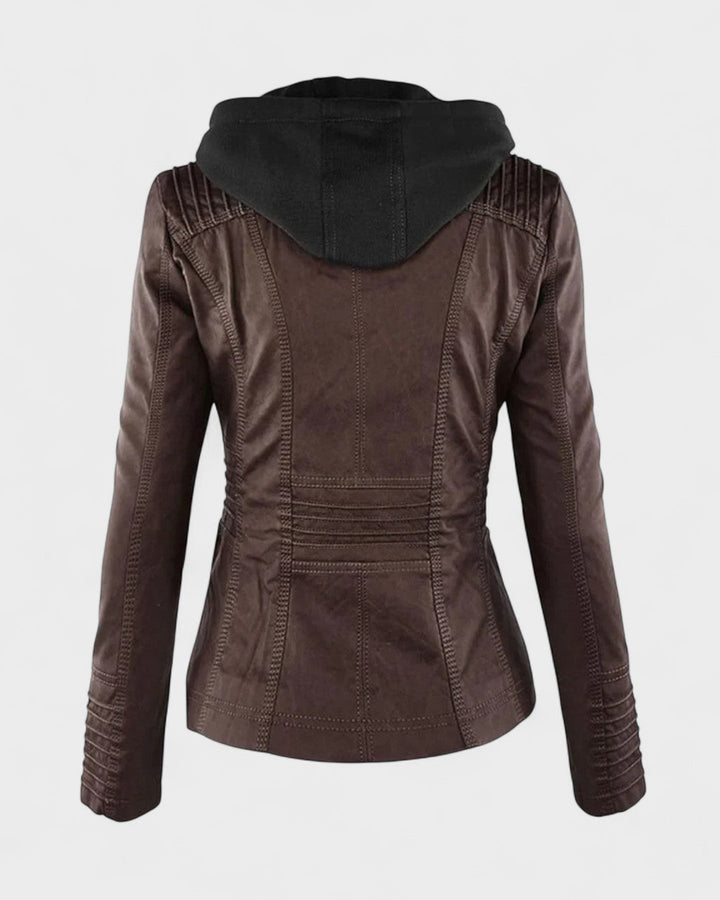 Alberte™ | Læderjakke