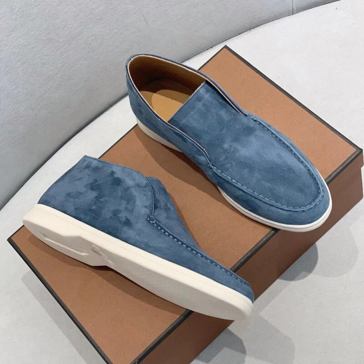 Afslappede ruskindsloafers 
