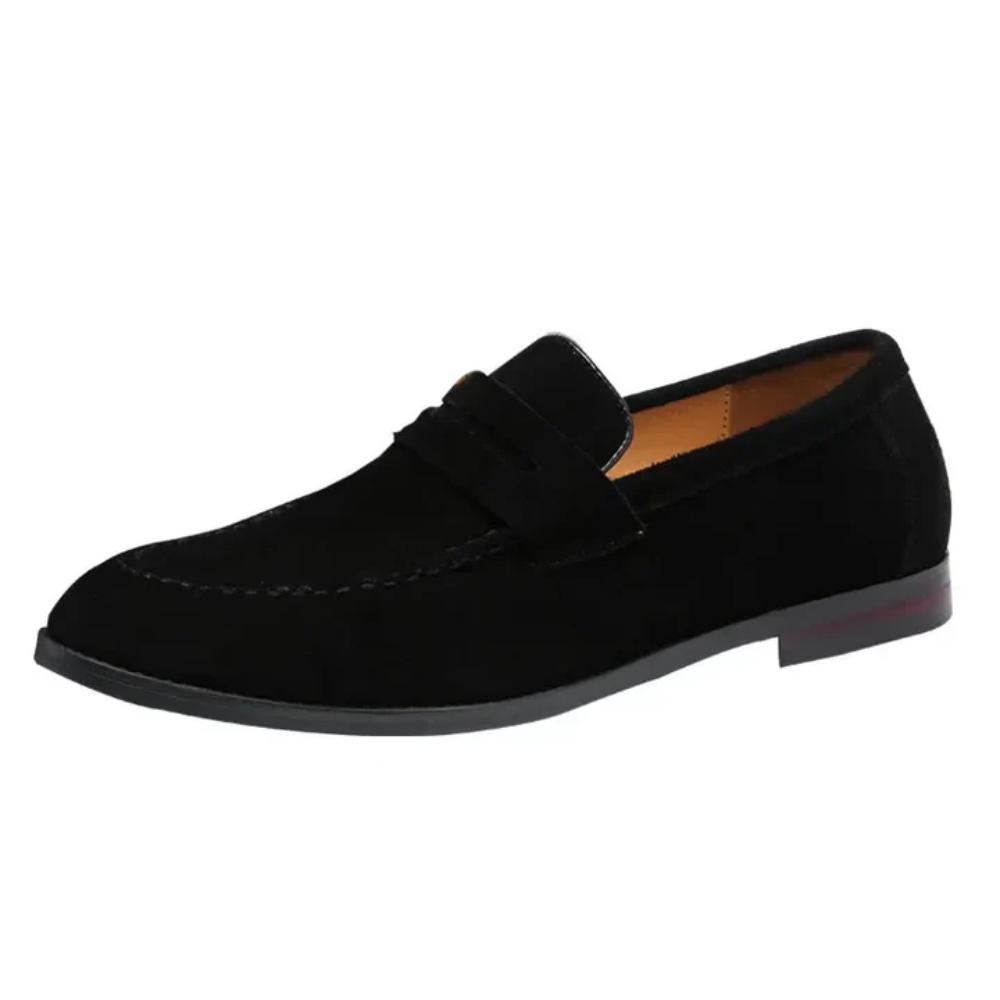 Sommerloafers i ruskind