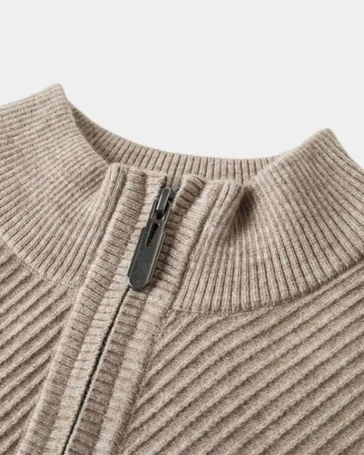 Vilhelm™ | Basis Pullover med Halvzip